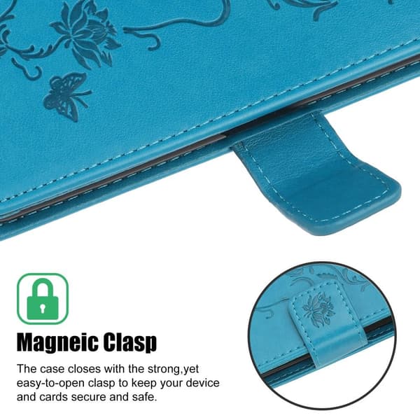 Butterfly Plånboksfodral till Huawei P40 Pro - Blå Blue