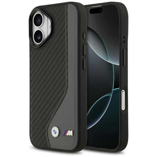 BMW Mobilskal till iPhone 17 MagSafe M Carbon Logo - Anthracite Svart