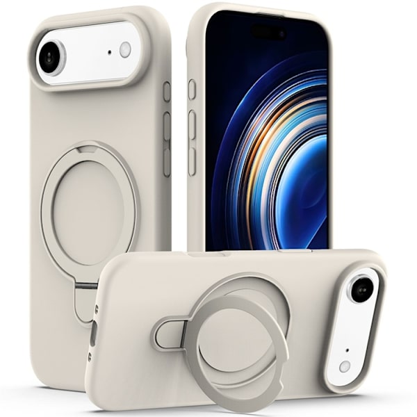 Mobilskal till iPhone Air MagSafe Kickstand PC + Silikon - Antik Vit Beige