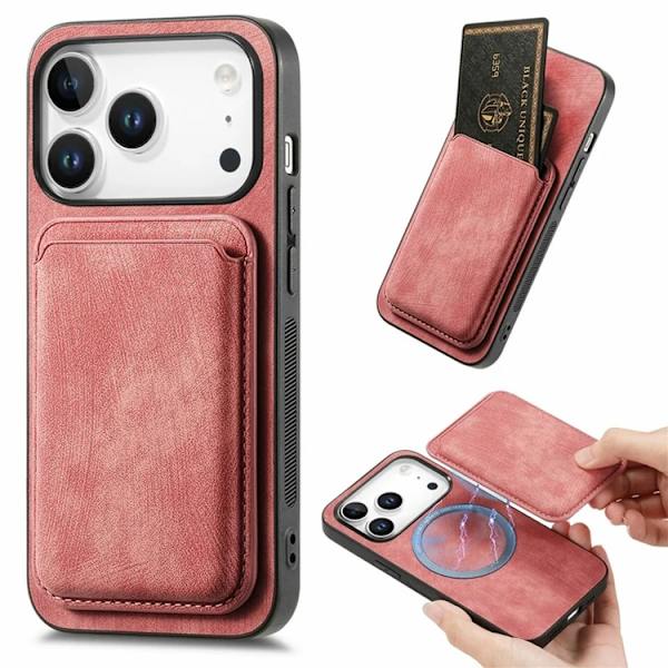Mobilskal till iPhone 17 Pro Max Retro Detachable - Rosa Rosa