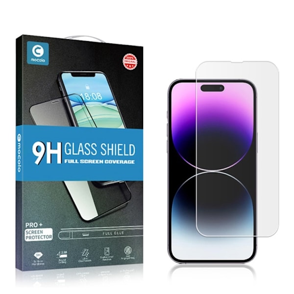 Mocolo iPhone 15 Pro Härdat Glas Skärmskydd Explosion-proof - Clear