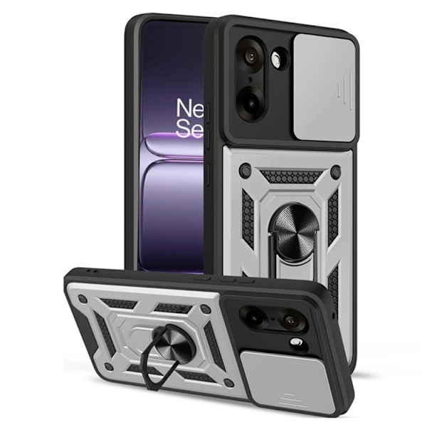 Mobilskal till OnePlus Nord CE5 Slide Camera Kickstand - Silver Silver