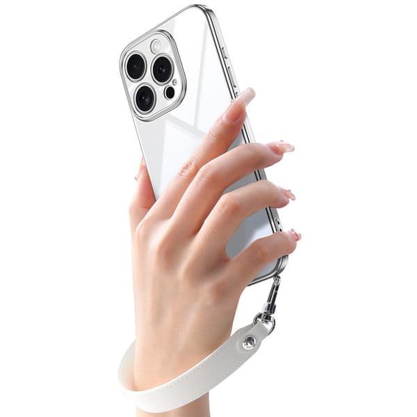 SULADA Mobilskal till iPhone 16 Pro Electroplating Ultra Clear TPU Svart