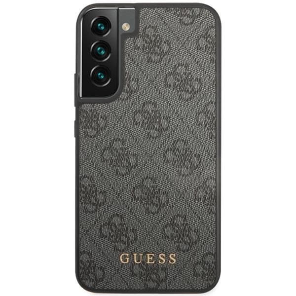Guess Galaxy S23 Skal 4G Metal Gold Logo - Harmaa Grå
