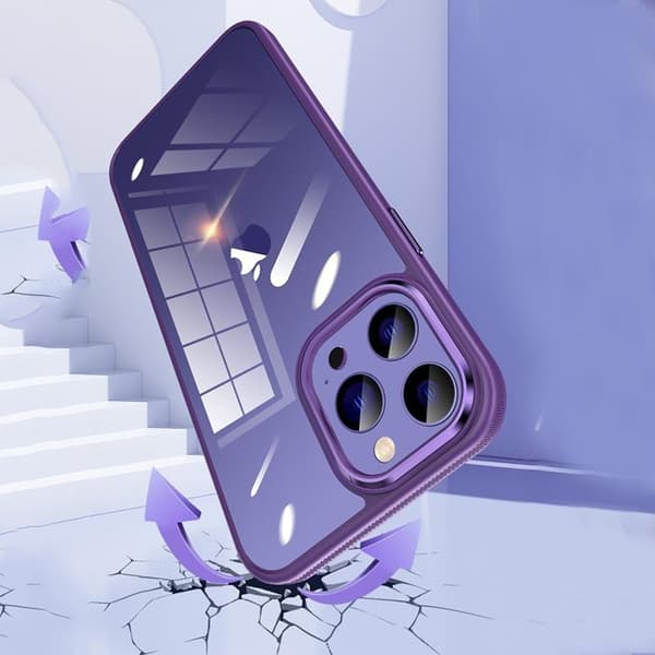 Mobilskal till iPhone 14 Pro Metall Kamera - Lila Lila