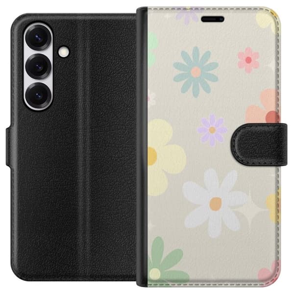 Pung Taske til Samsung Galaxy S25 med Fejende Blomster
