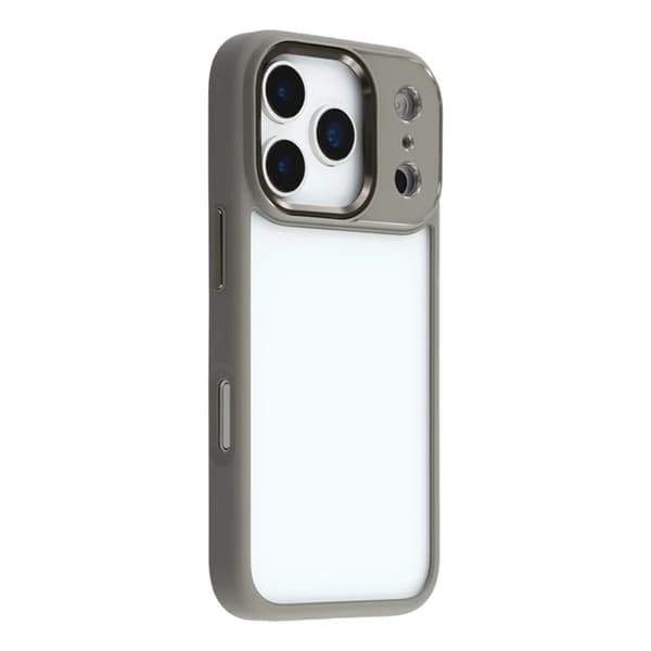 FULEXIN Mobilskal till iPhone 17 Pro Crystal Clear + TPU - Titangrå Grå