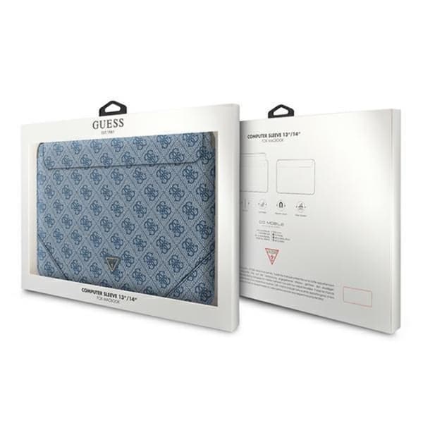 Guess Datorfodral 16'' 4G Uptown Triangle Logo - Sininen Blå
