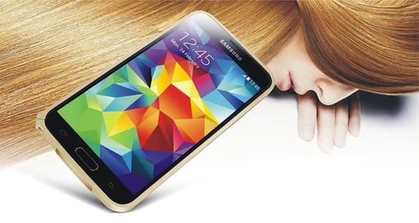 LOVE MEI 0.7mm metalkofanger til Samsung Galaxy S5 (sølv) Silver