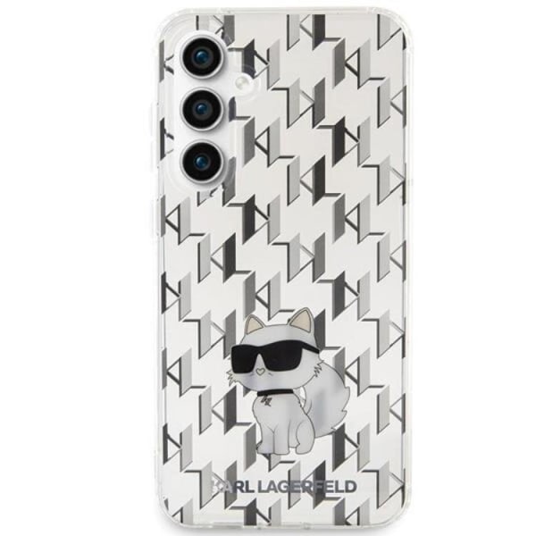 Karl Lagerfeld Galaxy S23 FE -puhelinkotelo Monogrammi Choupette - Trans