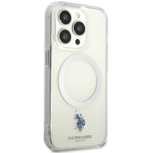 US Polo iPhone 15 Pro Mobilskal MagSafe Collection - Clear Transparent