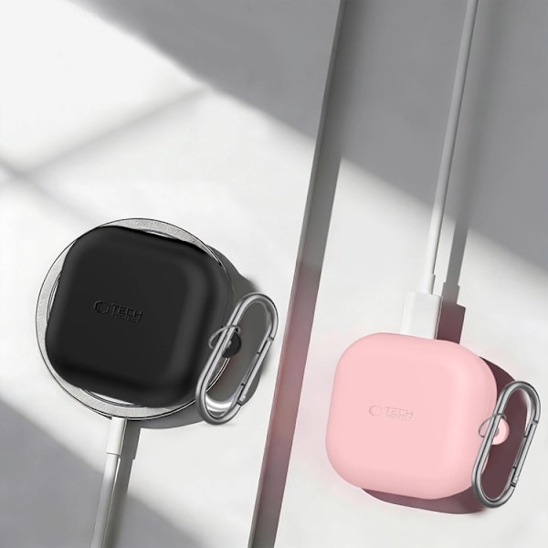 Tech-Protect Skal För Galaxy Buds 4/4 Pro Silikon Hook - Marinblå Blå