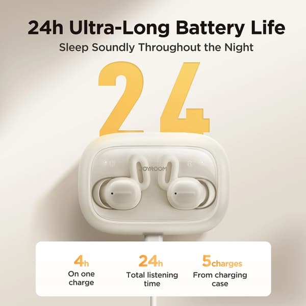 Joyroom TWS Trådløse Øretelefoner Cozydots Series Bluetooth 5.3 - Sort Black