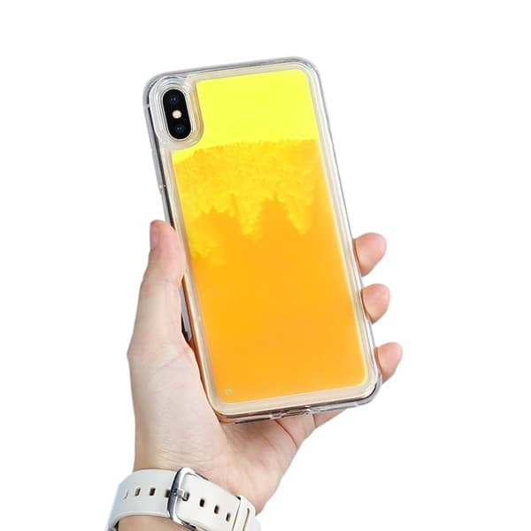 Liquid Neon Sand skal till iPhone Xs Max - Orange Orange