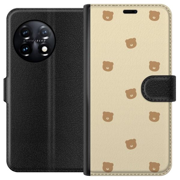 Plånboksfodral till OnePlus 11 med Björnmönster