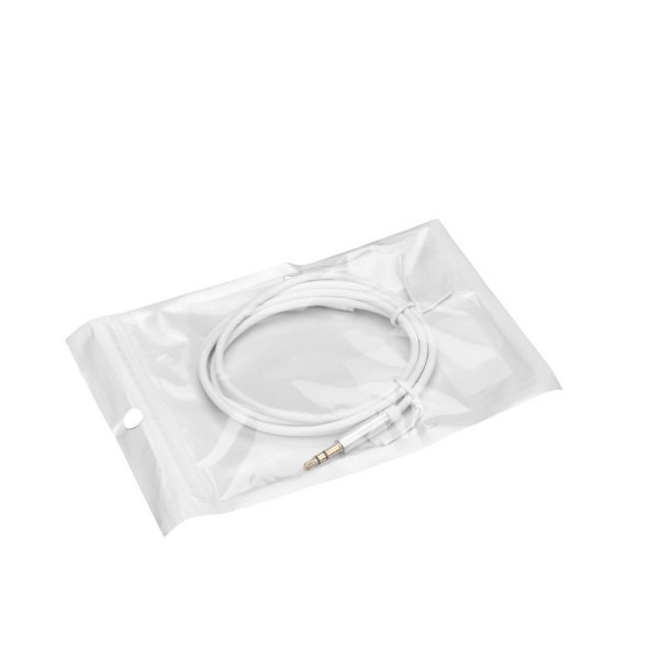 Adapter audio till iPhone Lightning 8-pin + Jack 3.5mm Vit kabel Vit