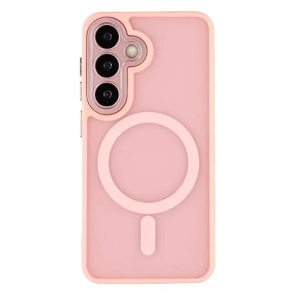 WANLONFENG Mobilskal för Samsung Galaxy S26 Plus Shockproof Magnetiskt Rosa