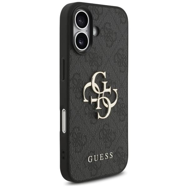 Guess telefontaske til iPhone 17 4G rem 4G klassisk logo - sort Svart