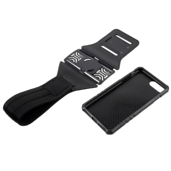 2-in-1-kuori + urheiluranneke iPhone 7 Plus - Musta Black