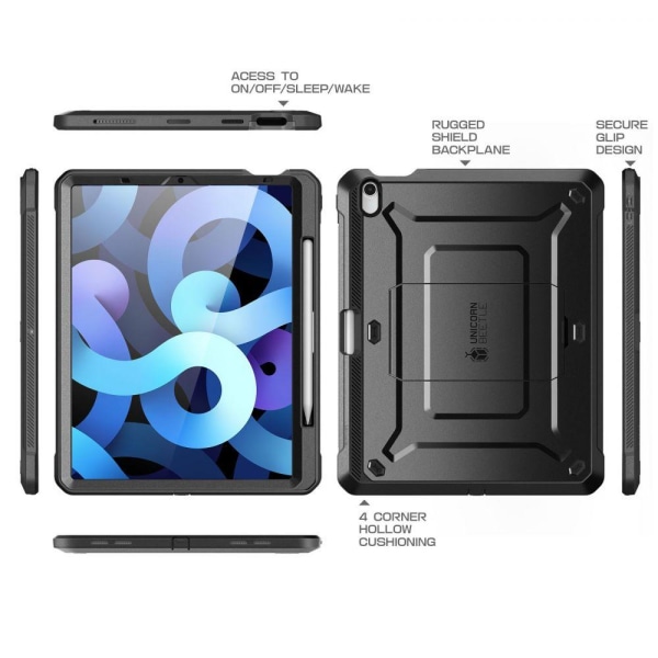 SupCase Unicorn Beetle Pro Cover iPad Air 4/5 (2020/2022) - Sort Black