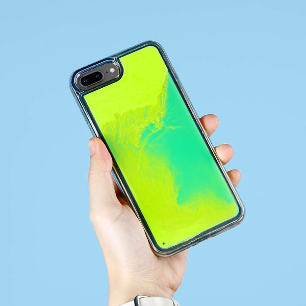 Liquid Neon Sand skal till iPhone 7 Plus & iPhone 8 Plus - Grön Grön