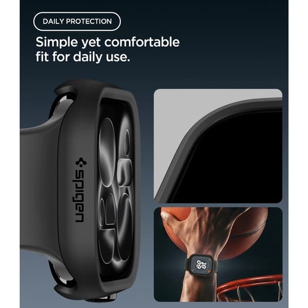 Spigen Skal För Apple Watch 10/11 (42mm) Thin Fit - Svart