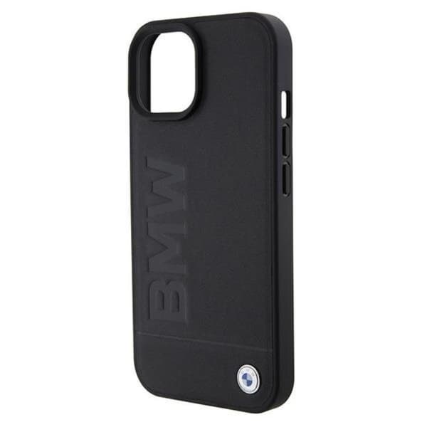 BMW Mobilskal till iPhone 15 Magsafe Läder Hot Stamp - Svart Svart