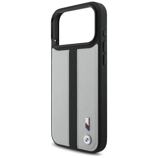 BMW Mobilskal till iPhone 17 Pro Max MagSafe M Perforated Stripe Logo - Grå Grå