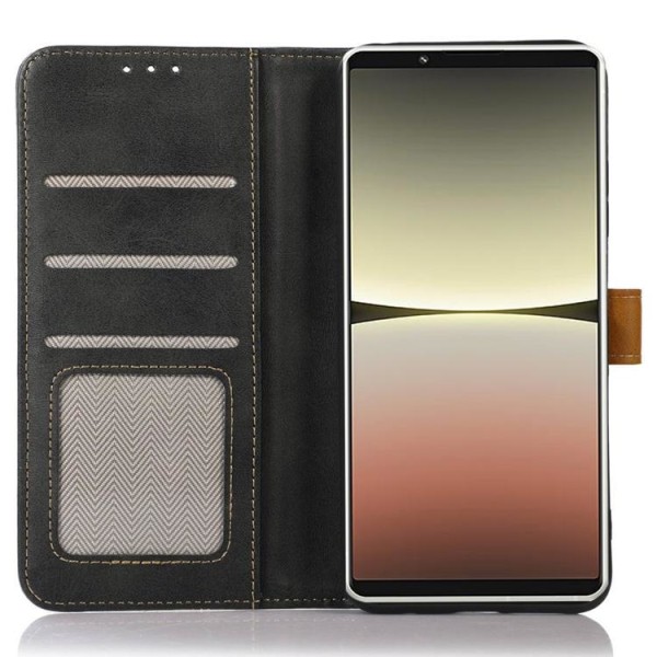 Sony Xperia 5 IV Wallet Case Magnetlås - Sort