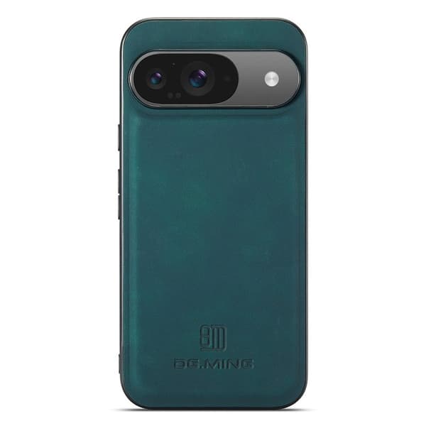 DG.MING Mobilskal till Google Pixel 10 Pro PU Läder Hybrid Grön