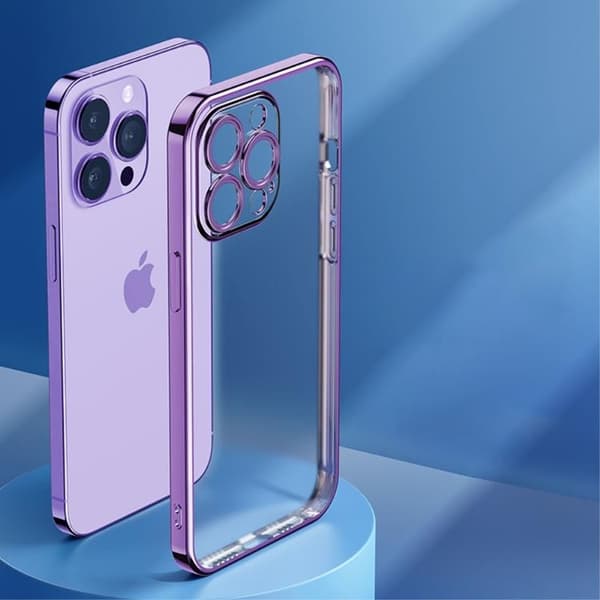 ROCK iPhone 14 Pro Skal Electroplating Matte - Lila Lila