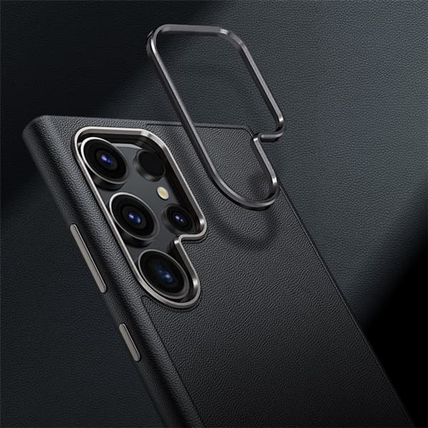 Mobilskal till Galaxy S24 Plus Läder Shockproof Silikon - Grön