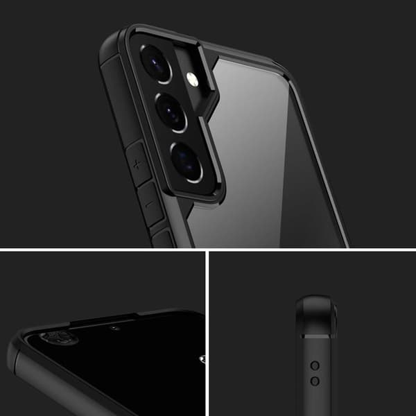 IPAKY Acrylic Skal Galaxy S22 Plus 5G - Musta Black