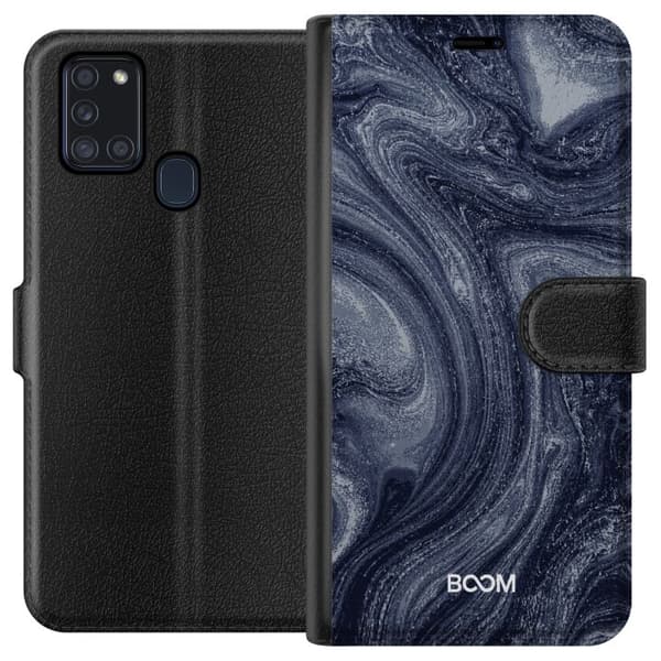 Plånboksfodral till Samsung Galaxy A21s med Midnight Stone
