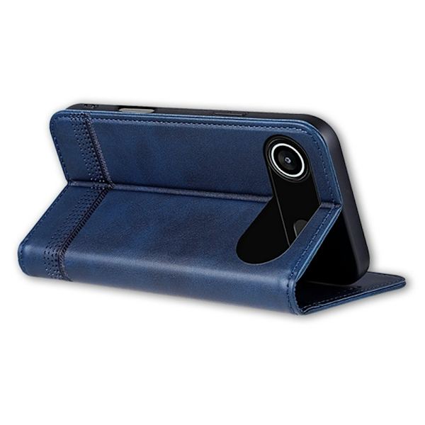 AZNS iPhone Air Plånboksfodral Konstläder - Blå