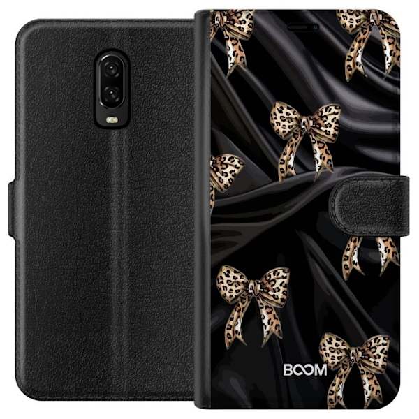 Plånboksfodral till OnePlus 6T med Leopard Bow