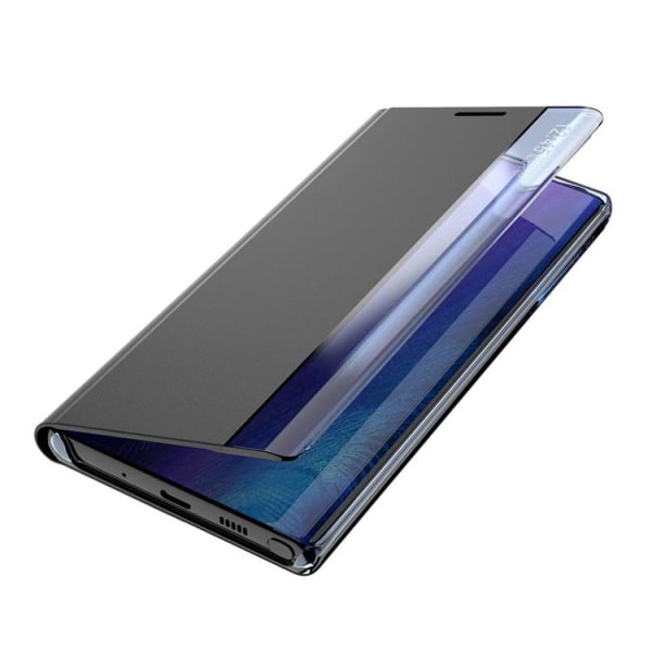 Galaxy A22 4G Mobile Case Sleep Smart Window - sininen