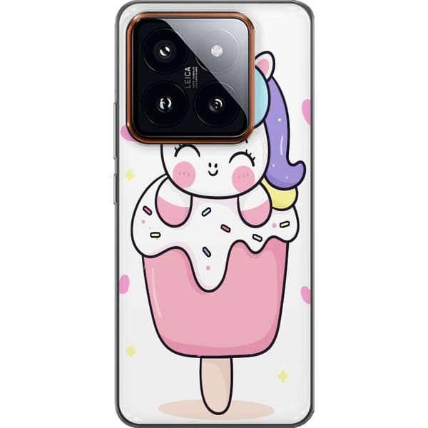 Mobilskal till Xiaomi 14 Pro med Glad enhörning