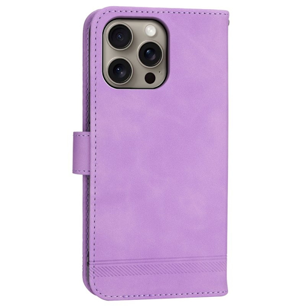 DIERFENG DF-03 iPhone 16 Pro Max Plånboksfodral Konstläder - Lila