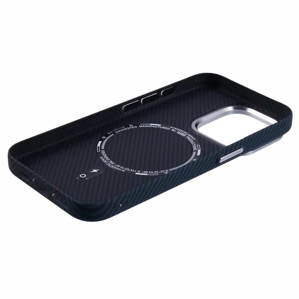 Mobilskal till iPhone 14 Pro Max Magsafe Aramid Fiber - Blå/Röd Blå