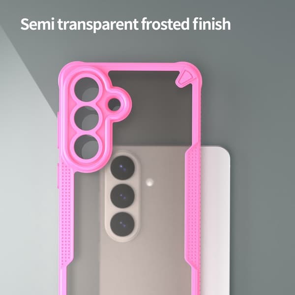 Mobilskal för Samsung Galaxy S26 Plus PC + TPU Semi-Transparent - Rosa