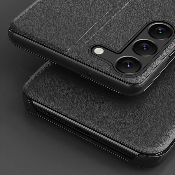 Galaxy S24 Plus Fodral Eco Läder View - Blå