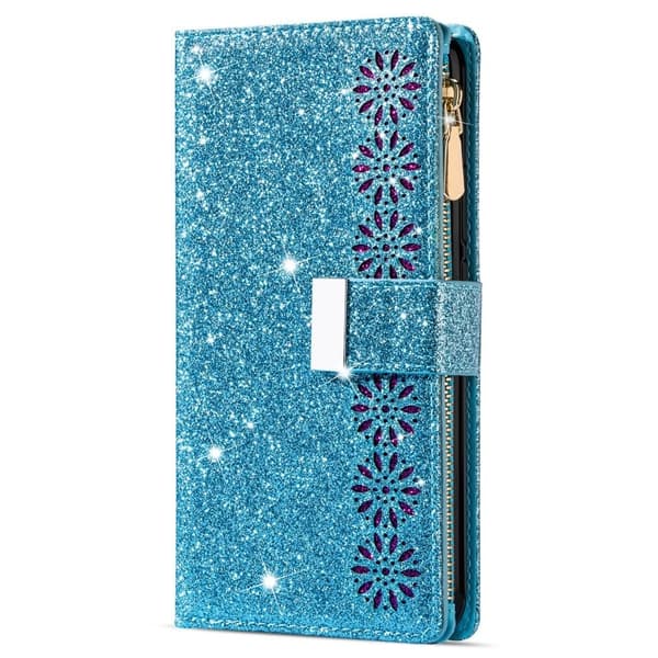 Samsung Galaxy S26 Ultra Plånboksfodral Konstläder Starry Sky - Blå
