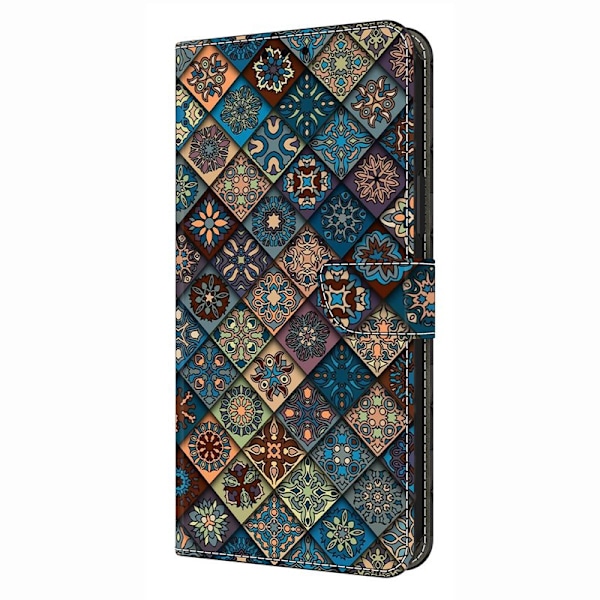 Plånboksfodral för Samsung Galaxy S26 Plus Mönstertryck Ställ - Blå Blommig