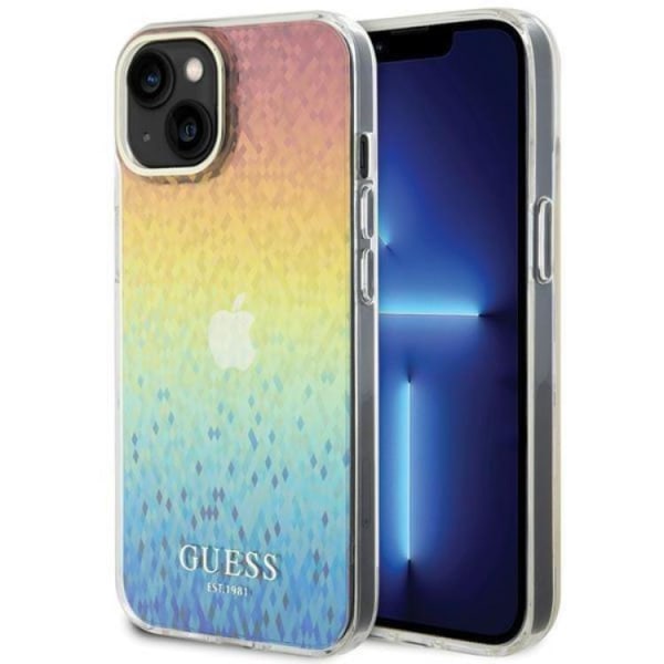 Guess iPhone 15 Mobilskal IML Mirror Disco Iridescent - Flerfärgad