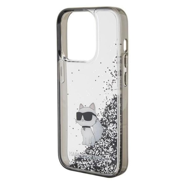 KARL LAGERFELD iPhone 15 Pro Max Mobilcover Liquid Glitter Choupe