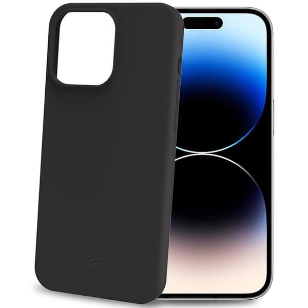 Celly Mobilskal till iPhone 15 Pro Planet Soft TPU - Svart Svart