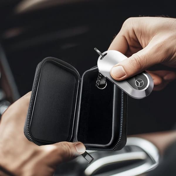 Tech-Protect KLR300 RFID-beskyttelse/Faraday nøglefri bilnøgleetui - sort Svart
