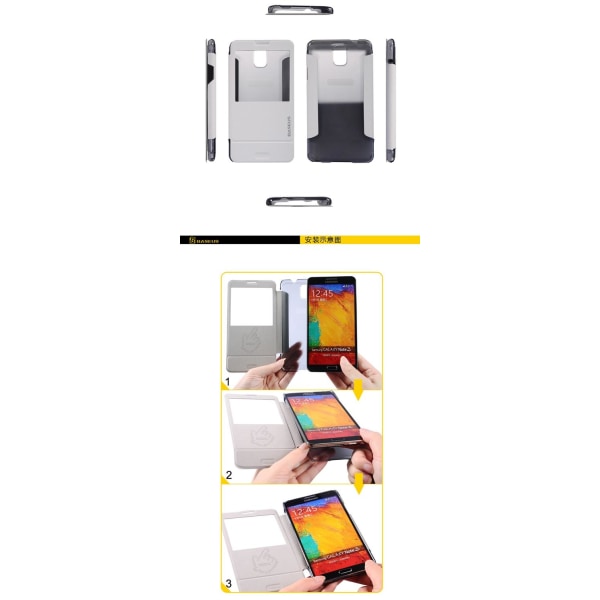 BASEUS Folio Cover til Samsung Galaxy Note 3 N9000 (Turkis)