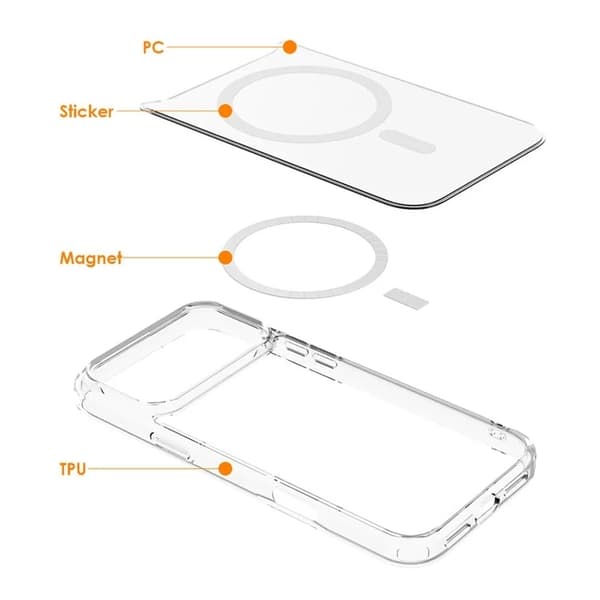 Mobilskal till iPhone Air MagSafe Crystal - Clear Transparent